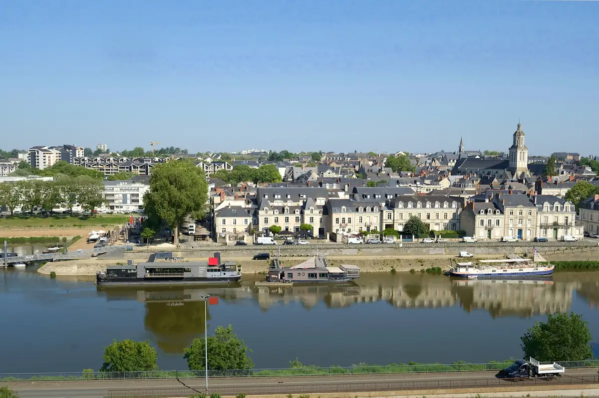 Le quartier de la Doutre, sur la rive droite de la Maine, à Angers